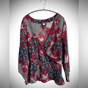 Studio 1940 Red and Black Paisley Floral Design